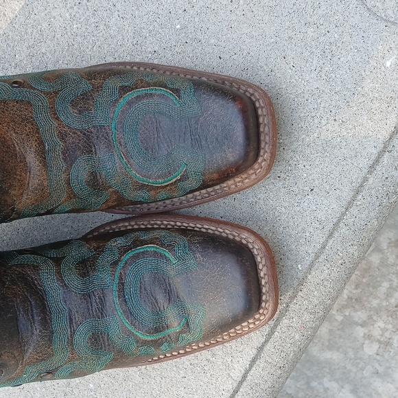 Justin Women's Marino Western Boot | Chocolate Sz 9 L4360 EUC - Picture 2 of 16